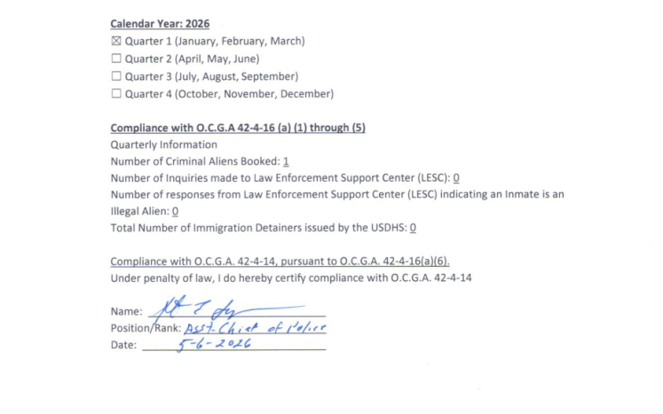 Municipal Detention Facility City of Hartwell, GA